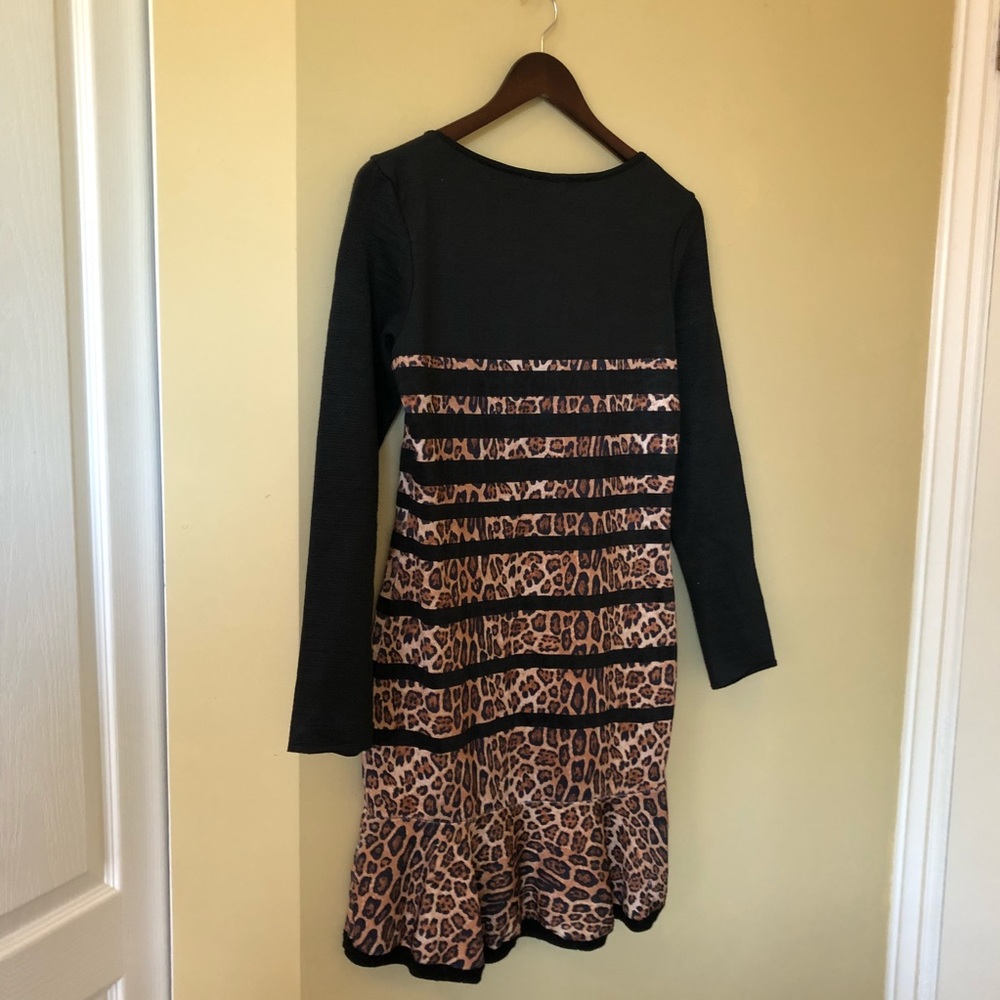 Siberian Animal Print Dress sz L
